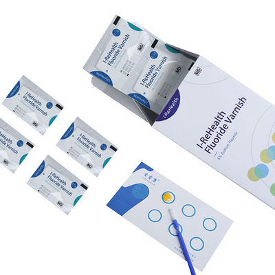 CE Pediatric Dentistry Fluoride Varnish Diterapkan Untuk Pencegahan Kerusakan Gigi 0.5g/Pouch