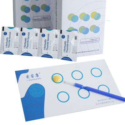 CE Pediatric Dentistry Fluoride Varnish Diterapkan Untuk Pencegahan Kerusakan Gigi 0.5g/Pouch