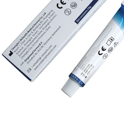 Natural Resin 5% Sodium Fluoride Tooth Varnish Untuk Gigi Sensitif 22600ppm