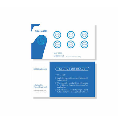 0.5g/Bag 5% Sodium Fluoride Varnish Untuk Gigi Sensitif Dengan Ce