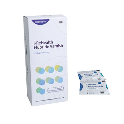 0.5g 5% Sodium Fluoride Varnish 100pouches / Box Untuk Demineralisasi Ortodontik